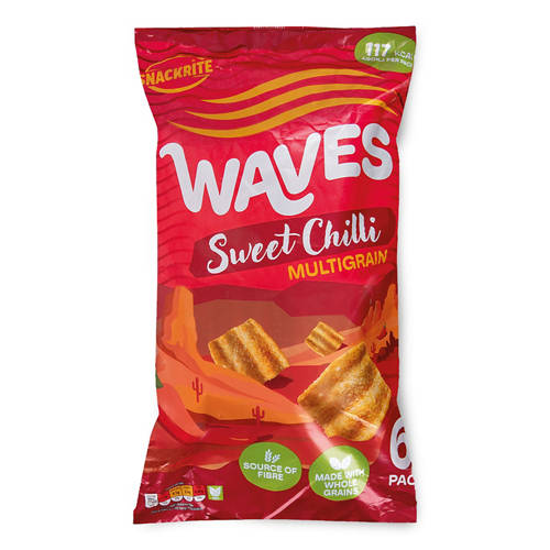Sweet Chilli Multigrain Waves 6 Pack ALDI UK